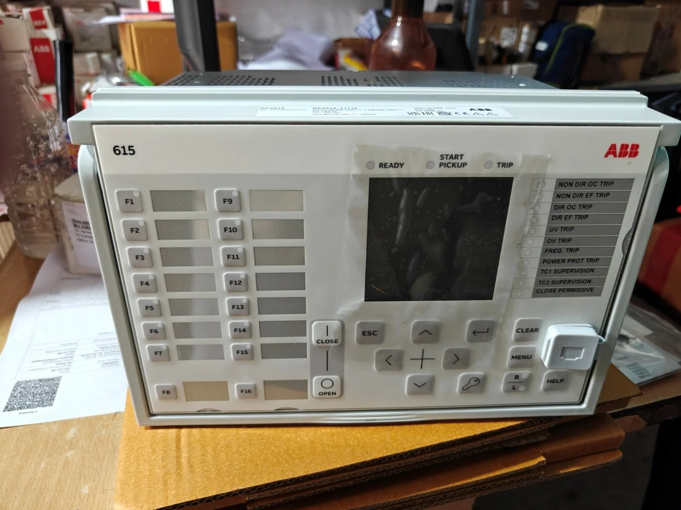 Protection relay prepared for supply