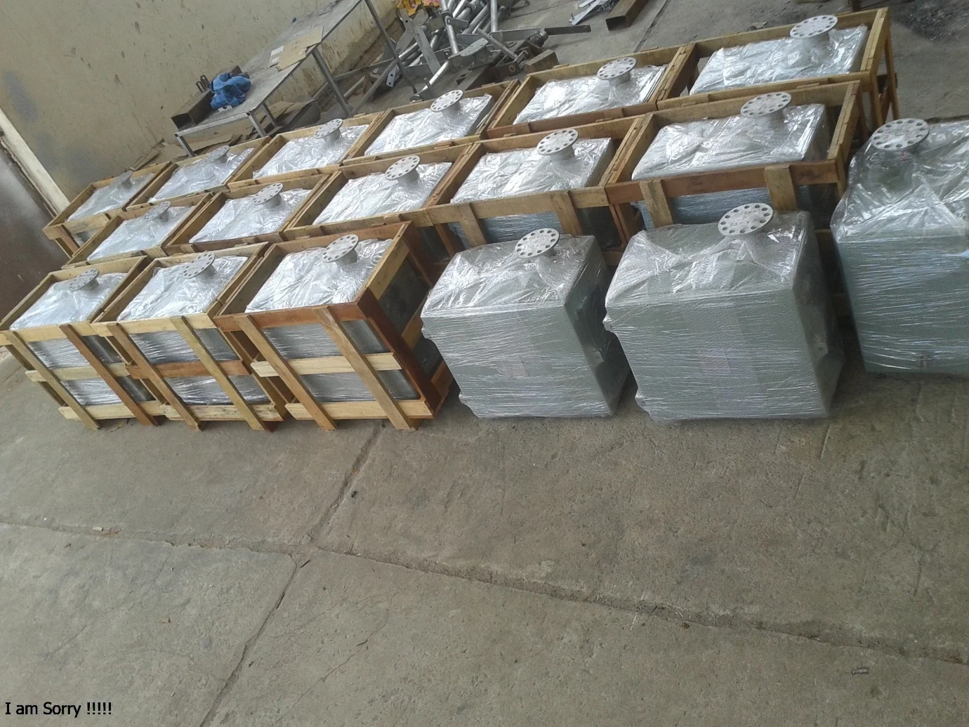 Electrical equipment in timber transport frames