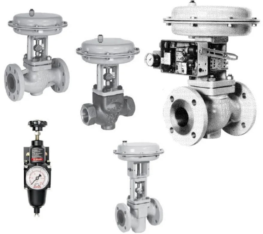 Industrial valves and actuators